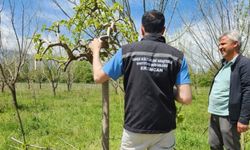 Erzincan'da çiftçilere sahada teknik destek