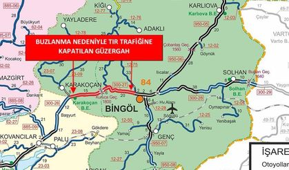 Bingöl - Elazığ karayolu tır trafiğine açıldı
