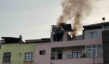 Trabzon’da binada yangın