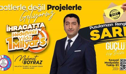 MTSO Başkan Adayı Boyraz'ın pusula rengi belli oldu