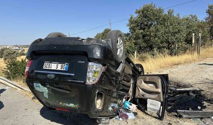 Takla atan otomobilin sürücüsü hayatını kaybetti