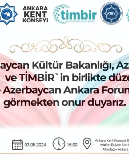 Türkiye Azerbaycan Ankara Forumu düzenlenecek