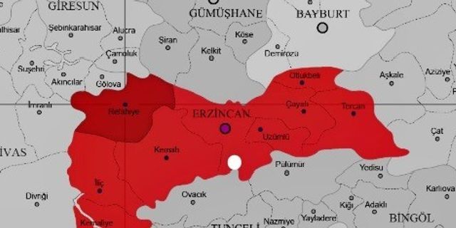 Erzincan’da 3.8 büyüklüğünde deprem
