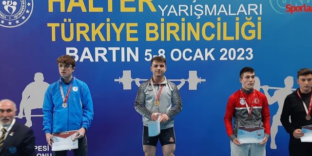 Ağrılı halterci Yusuf Ülker, Türkiye şampiyonu oldu