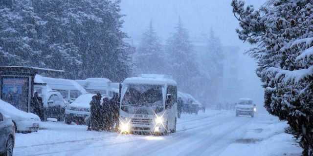 Ahlat’ta yoğun kar yağışı, tüm köy yolları ulaşıma kapandı