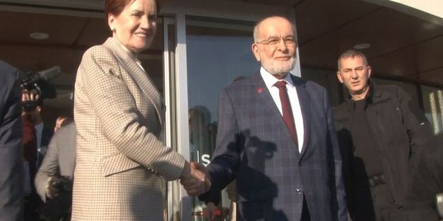İYİ Parti lideri Akşener, Saadet Partisi Lideri Karamollaoğlu’nu ziyaret etti