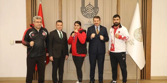 Vali Ayhan, Türkiye 3’üncüsü olan sporcuyu kabul etti