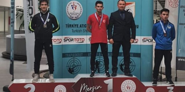 Eren Karaçor atıcılıkta Türkiye 2'ncisi oldu
