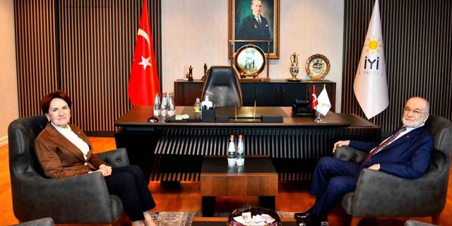 İYİ Parti lideri Akşener, Saadet Partisi lideri Karamollaoğlu’yla bir araya geldi