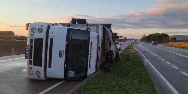 Tır şoförü kazadan hemen sonra araçtan böyle çıktı