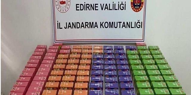 Edirne’de kaçak sigara ve uyuşturucu operasyonu