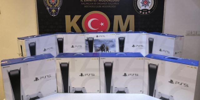 Erzincan’da 9 adet kaçak oyun konsolu ele geçirildi