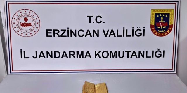 Erzincan’da altın sayfalı kitap ele geçirildi