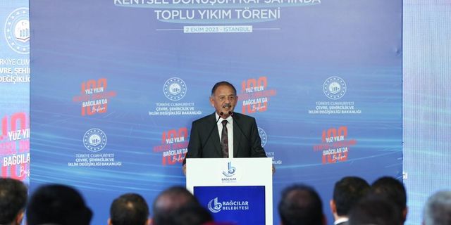 Çevre, Şehircilik ve İklim Değişikliği Bakanı Özhaseki: "Hazine arsalarını kentsel dönüşümde değerlendireceğiz"