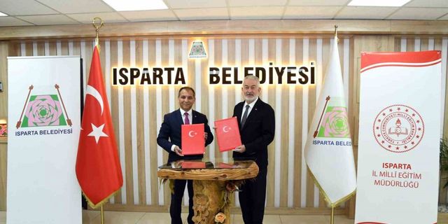 Isparta Belediyesi ile Milli Eğitim Müdürlüğü arasında iş birliği protokolü