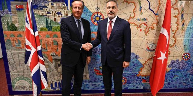 Hakan Fidan, NATO Toplantısı'nda İngiltere Dışişleri Bakanı David Cameron ile Görüştü