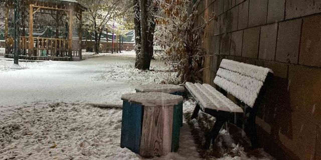 Karlıova’da beklenen kar yağışı başladı