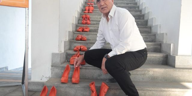 Mersin’de turuncu ayakkabı sergisi