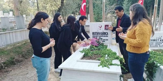 Şehit öğretmen Mustafa Karınca Öğretmenler Günü’nde unutulmadı
