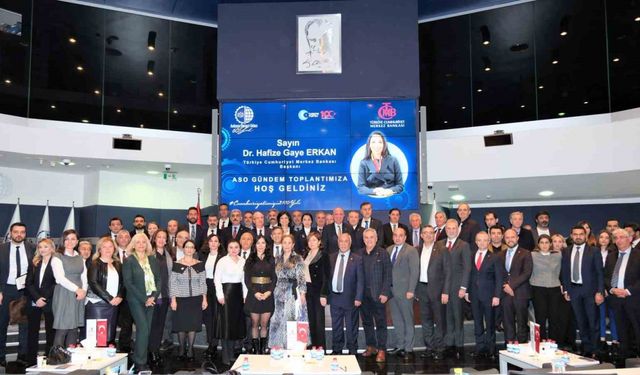 TCMB Başkanı Erkan’dan ASO’nun gündem toplantısında ihracatçılara müjdeli haber