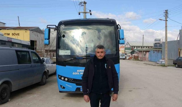 Burdur’da halk otobüsünde oyuncak tabancayla tehdit karakolluk etti