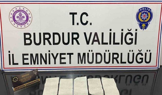 Burdur’da şüphe üzerine durdurulan araçta uyuşturucu çıktı, 2 şahıs tutuklandı