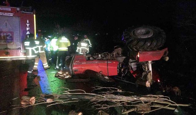 Kırıkkale’de kamyon traktörle çarpıştı: 1 ölü, 1 yaralı