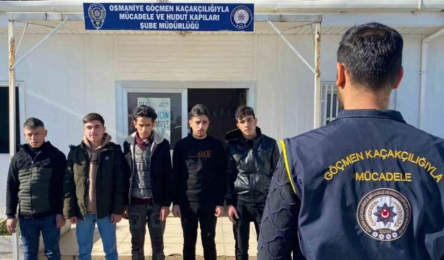Osmaniye’de 5 düzensiz göçmen yakalandı