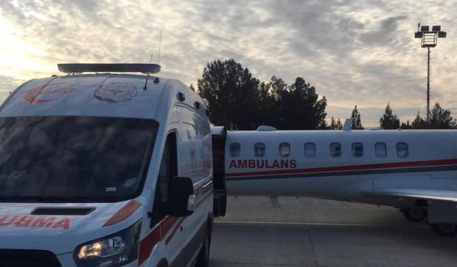 Siirt’te ambulans uçak, 40 günlük bebek için havalandı