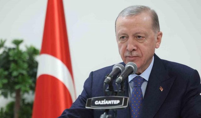 Cumhurbaşkanı Erdoğan, İslahiye’de yapımı tamamlanan kalıcı konutların dağıtım törenine telekonferansla katıldı