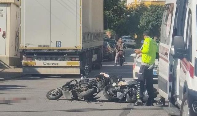 Alanya’da elektrikli bisiklet ile motosiklet çarpıştı: 1 yaralı