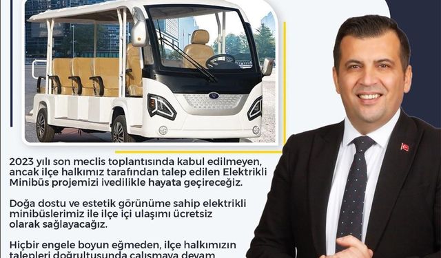 Babadağ’da elektrikli minibüs ile ücretsiz ulaşım başlayacak