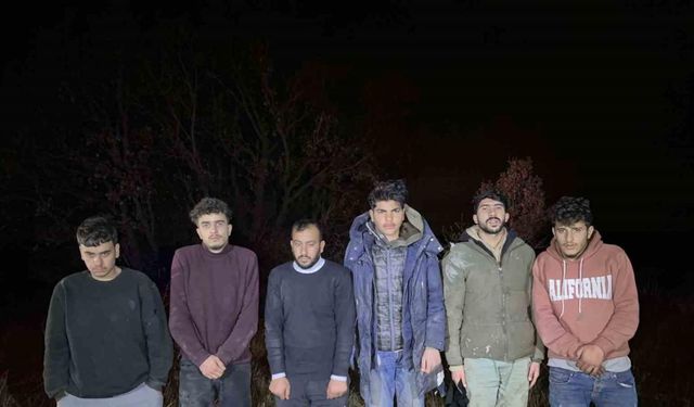 Edirne jandarması 6 kaçak göçmen yakaladı