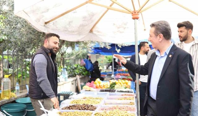 Efeler Belediye Başkan Adayı Yetiştin’den pazar ziyareti