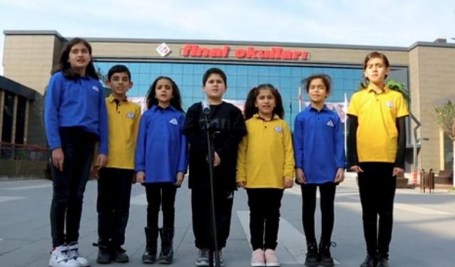 Final Okulları öğrencileri tarihi mekanlarda Çanakkale Türküsünü seslendirdi