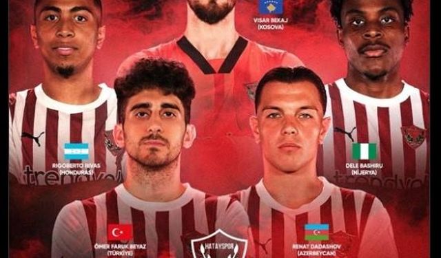 Hatayspor’da 5 futbolcuya milli davet
