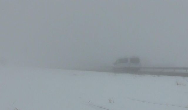Kars’ta yoğun sis etkili oluyor