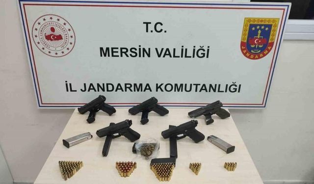 Mersin’de silah kaçakçılığı operasyonu: 5 gözaltı