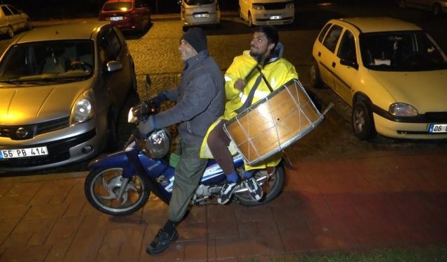 Motosikletli Ramazan davulcuları