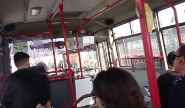 Otobüste bebek arabası kavgası: "Seni mermi manyağı yaparım"