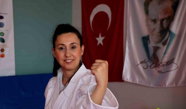 Serebral palsili Pınar, ’Para Karate’ ile hayata tutunup Türkiye 2.’si oldu