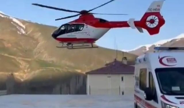 Van’da ambulans helikopter ’solunum sıkıntısı’ olan hasta için havalandı