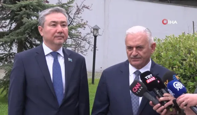 Binali Yıldırım’dan Kazakistan Büyükelçisi Sapiyev’e "geçmiş olsun" ziyareti