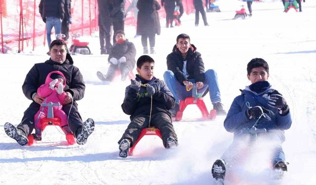 Palandöken’de kızak keyfi