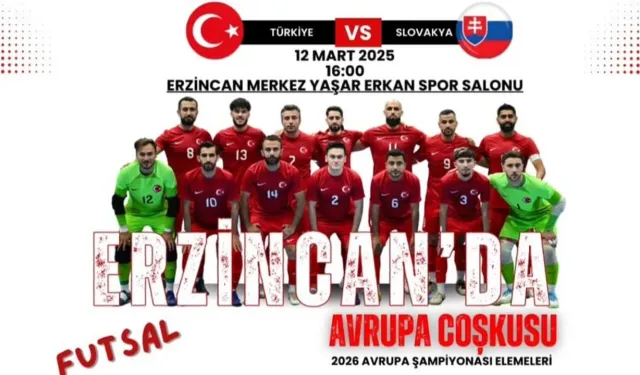Futsal 2026 Avrupa Şampiyonası Elemeleri Erzincan’da Başlıyor