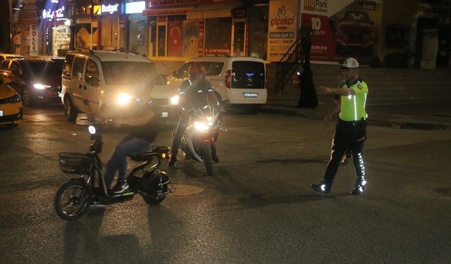 Erzincan’da Motosikletlilere Rekor Ceza
