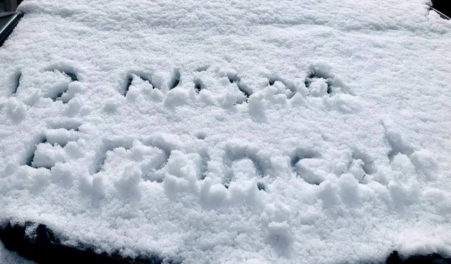Erzincan’da nisan ayında kar sürprizi