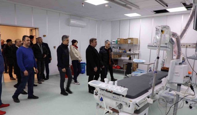 Vali Aydoğdu, hastanede incelemede bulundu