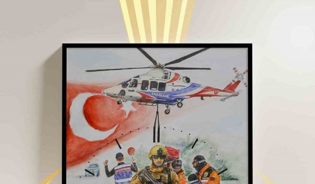 "186’ncı Yılında Jandarma" Temalı Liseler Arası Resim Yarışması’nda birincilik Erzincan’dan geldi