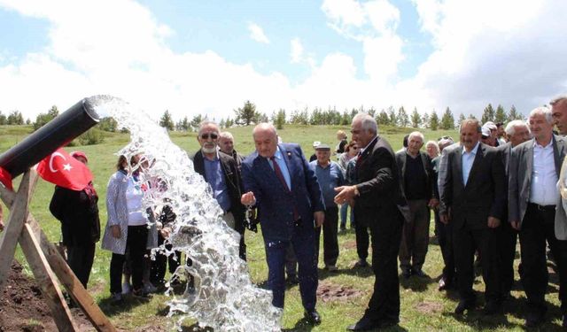 Erzincan'ın 5 köy aynı kaynaktan su içecek